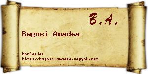 Bagosi Amadea névjegykártya
